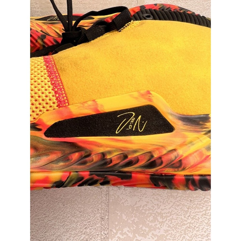 Adidas Dame 5 Dame Goose Bold Gold/Shock Red/Core Black BB9315 size 18 Big Tall - Picture 9 of 11